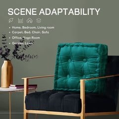 Thick Multi-Use Floor Pillow - Green