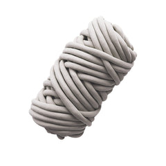 Giant Arm Knitting Chunky Knit Yarn Hand Knitting Blanket Velvet for DIY Weave Craft Crochet Washable—Light Gray