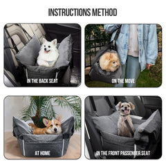 Safety-Enhanced Dog Car Throne