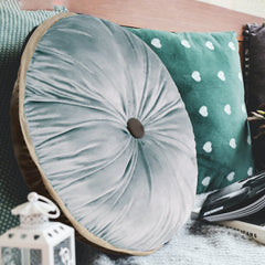 Round Pillow—Brown&Gray, 15x15 Inches