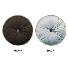 Round Pillow—Brown&Gray, 15x15 Inches
