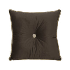 Square Chair Cushion Throw Pillow Velvet 20*20inch—Brown