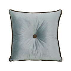 Square Chair Cushion Throw Pillow Velvet 20*20inch—Gray