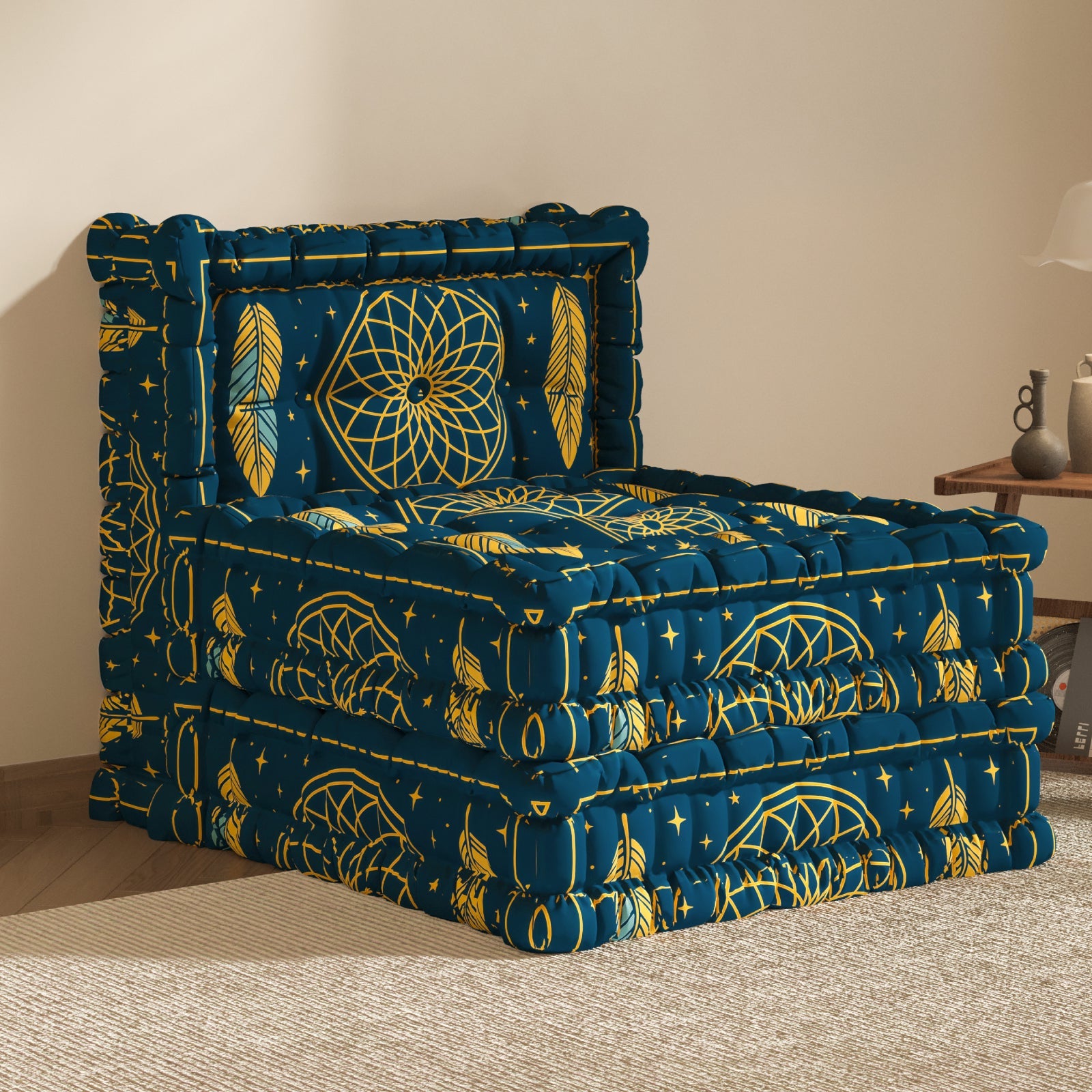 Modular Velvet Floor Sofa （1Piece）