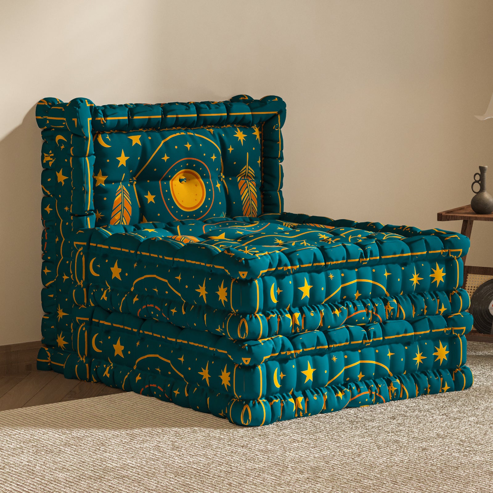 Modular Velvet Floor Sofa （1Piece）