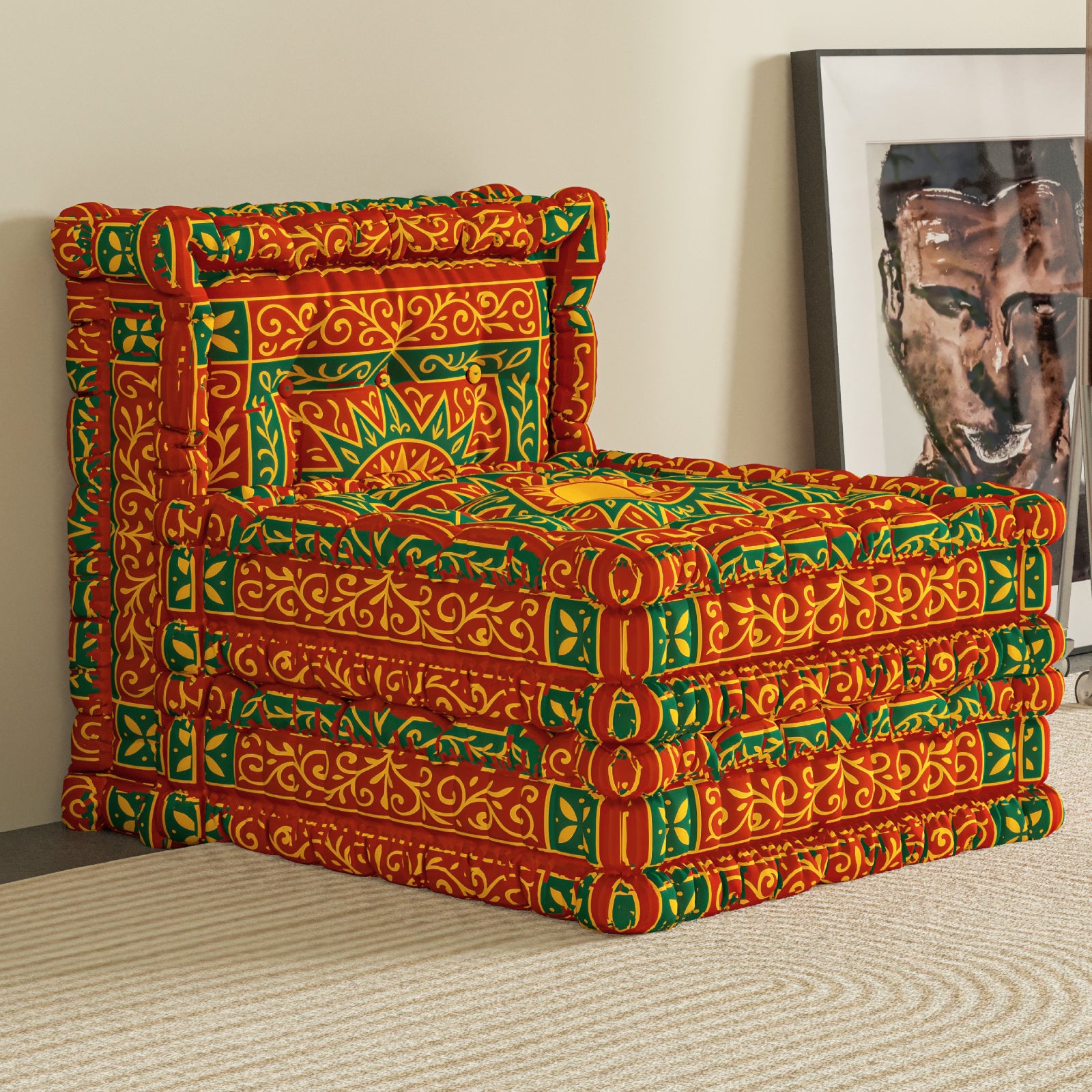 Modular Velvet Floor Sofa （1Piece）