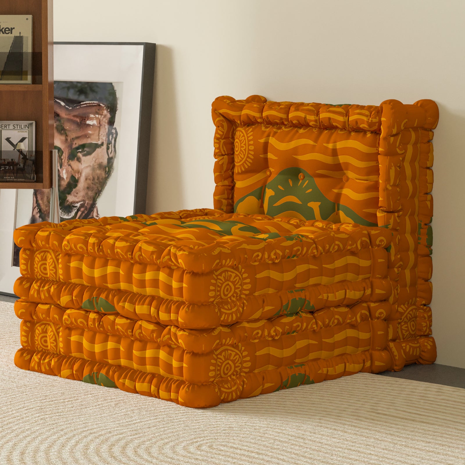 Modular Velvet Floor Sofa （1Piece）