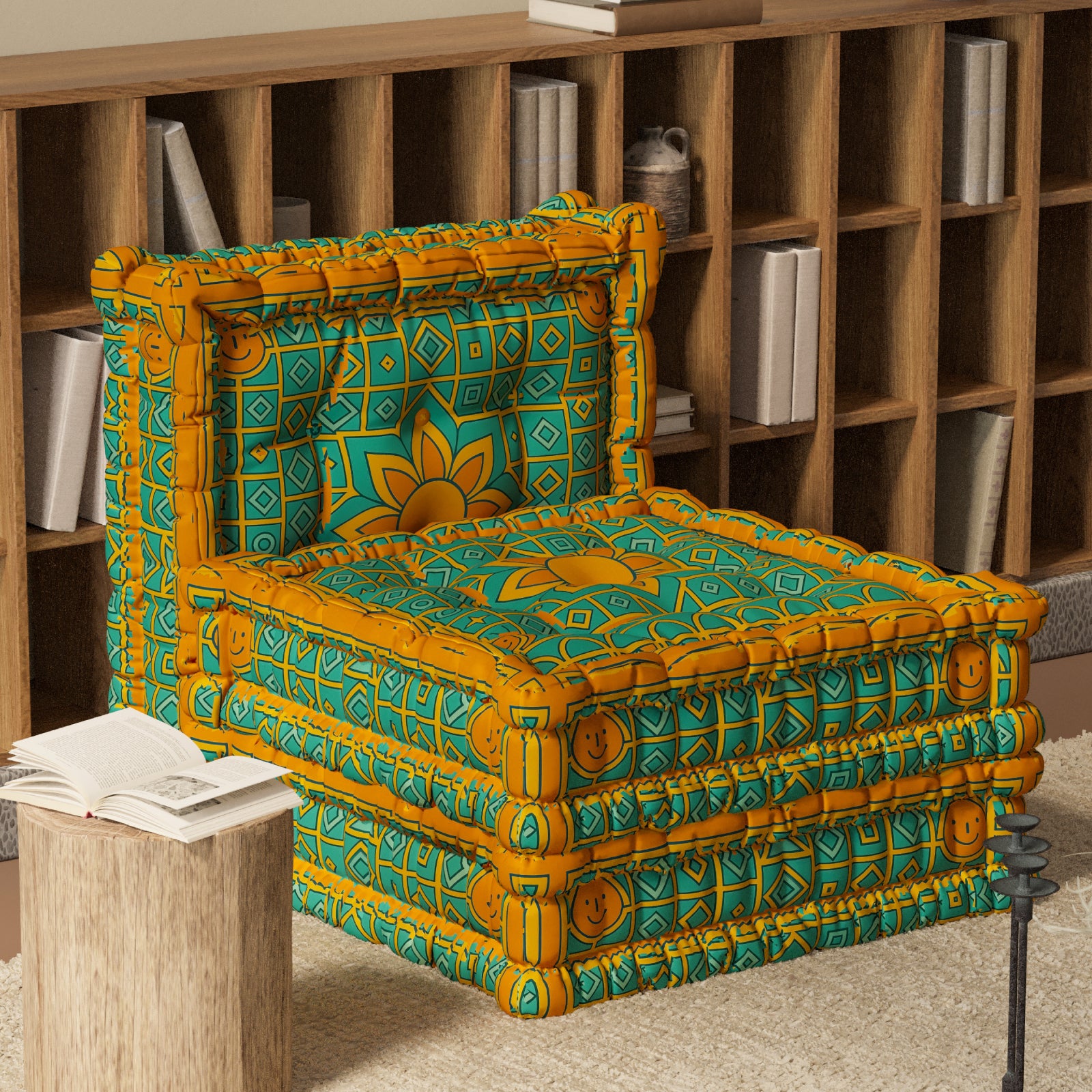 Modular Velvet Floor Sofa （1Piece）