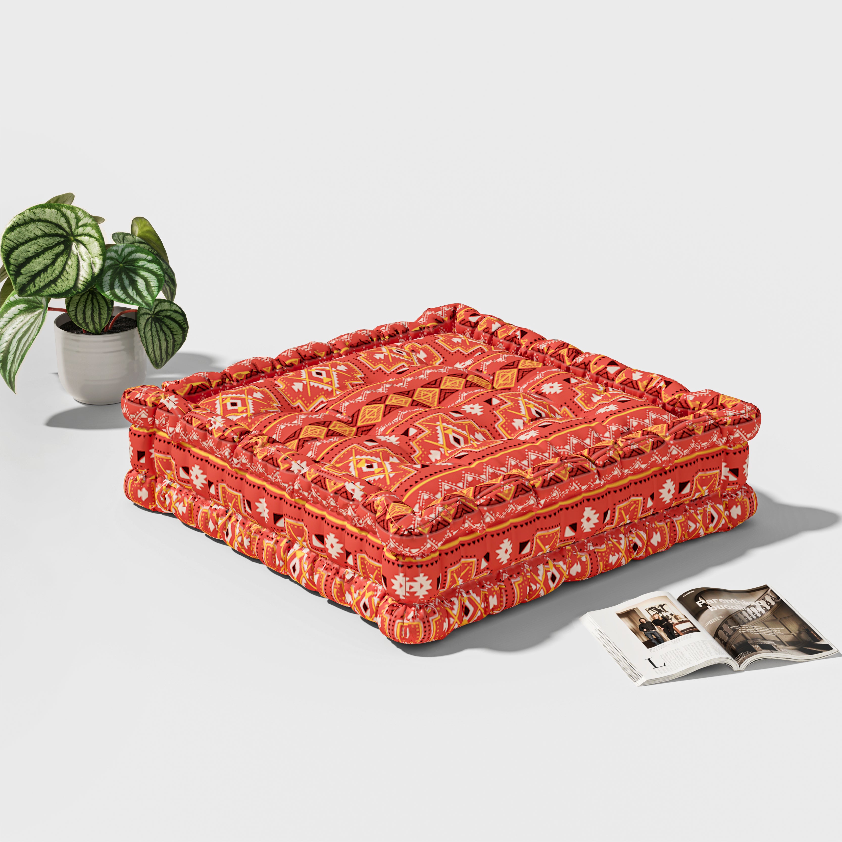 Modular Velvet Floor Sofa - 1 Piece Replacement Add-On (Full Set Requires 3 Pieces, Customizable Colors)