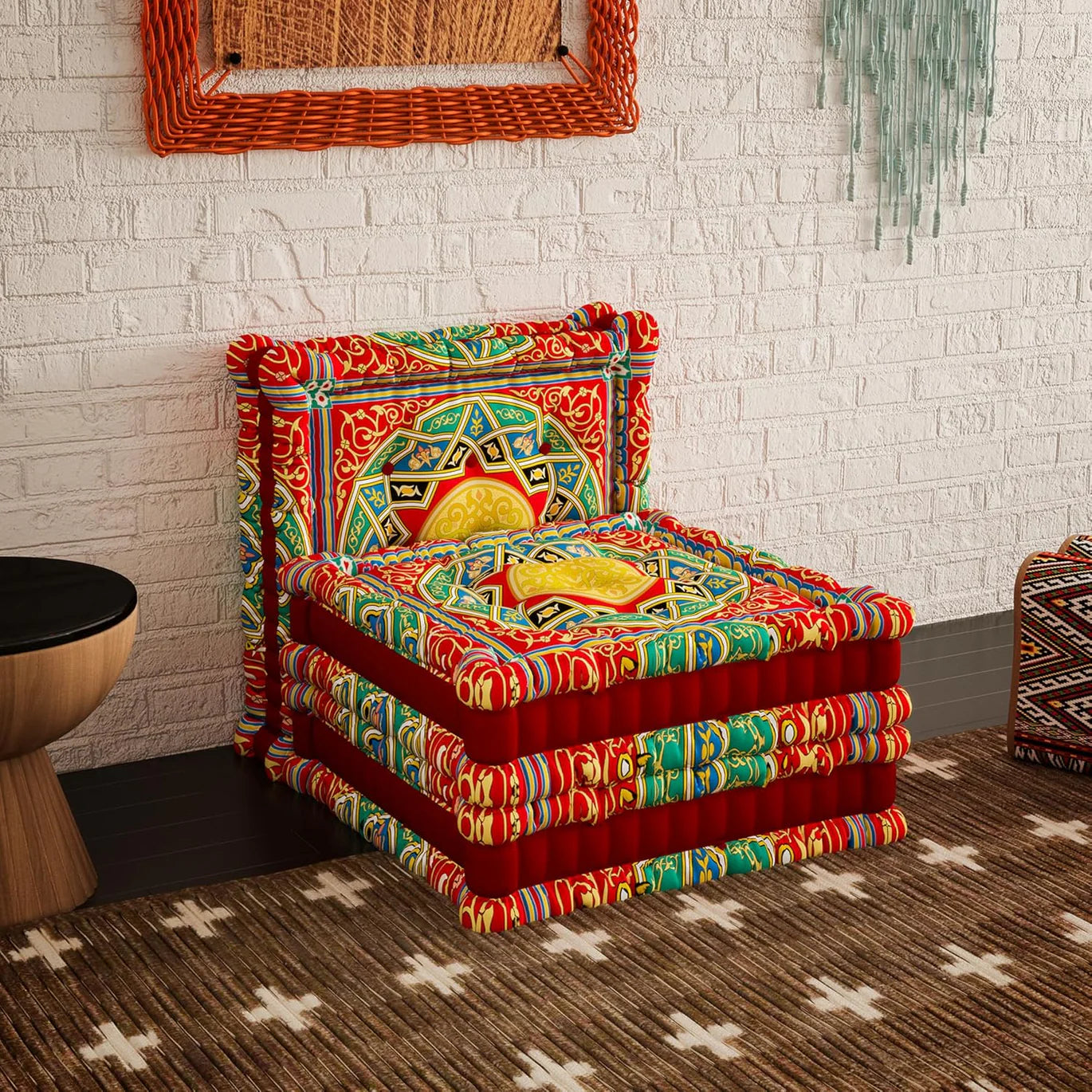 Modular Velvet Floor Sofa （1Piece）