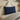 Rectangular Back Support Headboard Pillow Cotton—Deep Blue