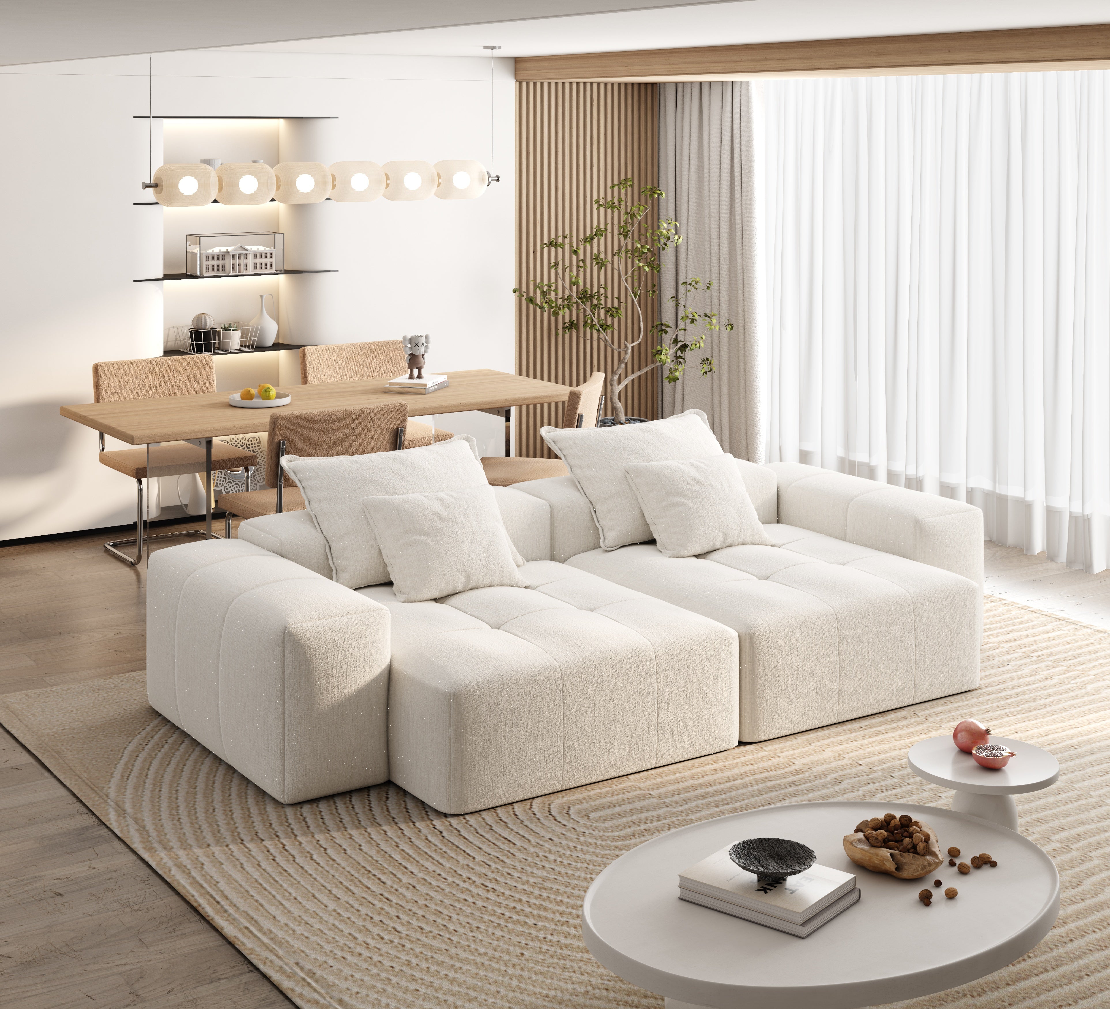 Luxury Chenille Sectional Sofa