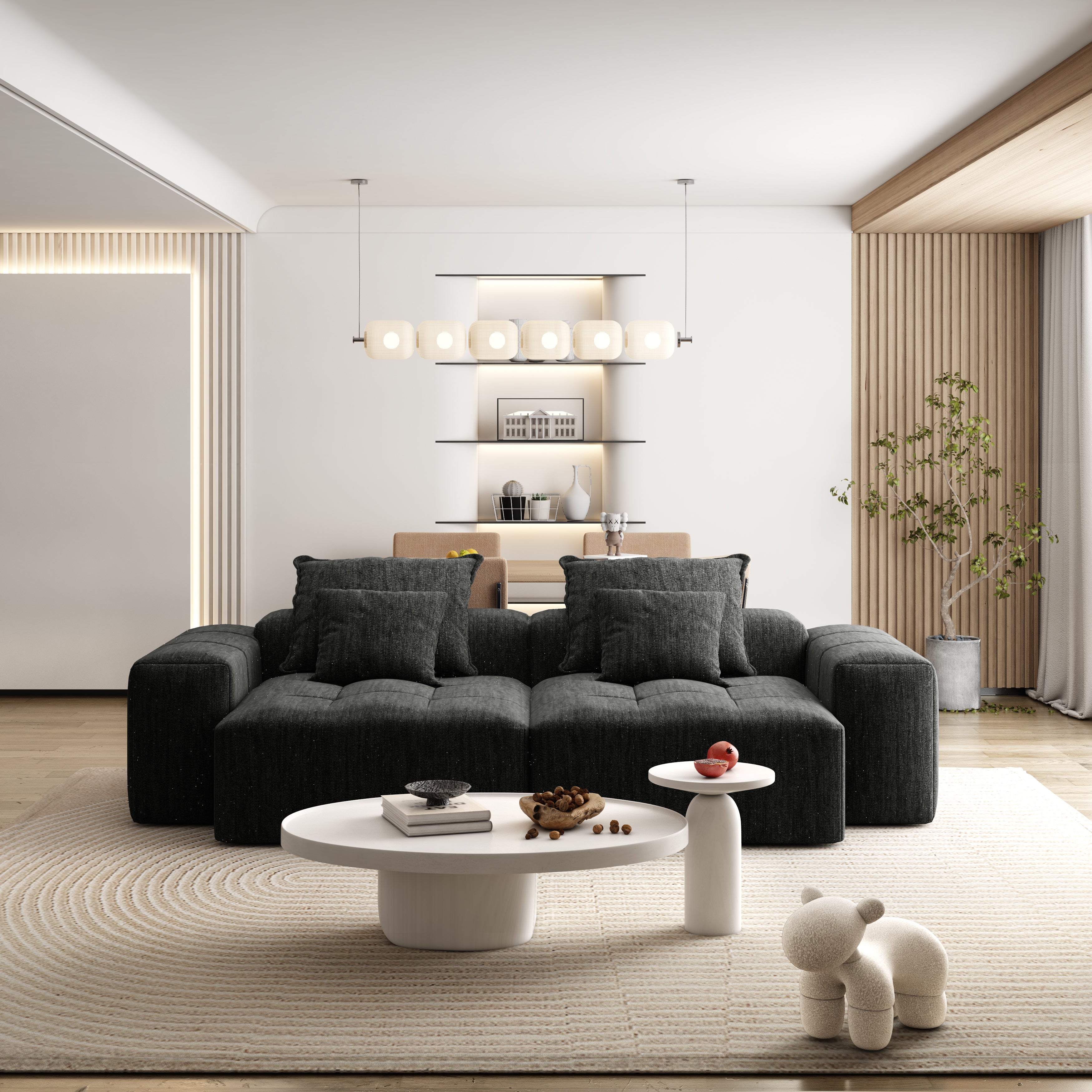 Luxury Chenille Sectional Sofa