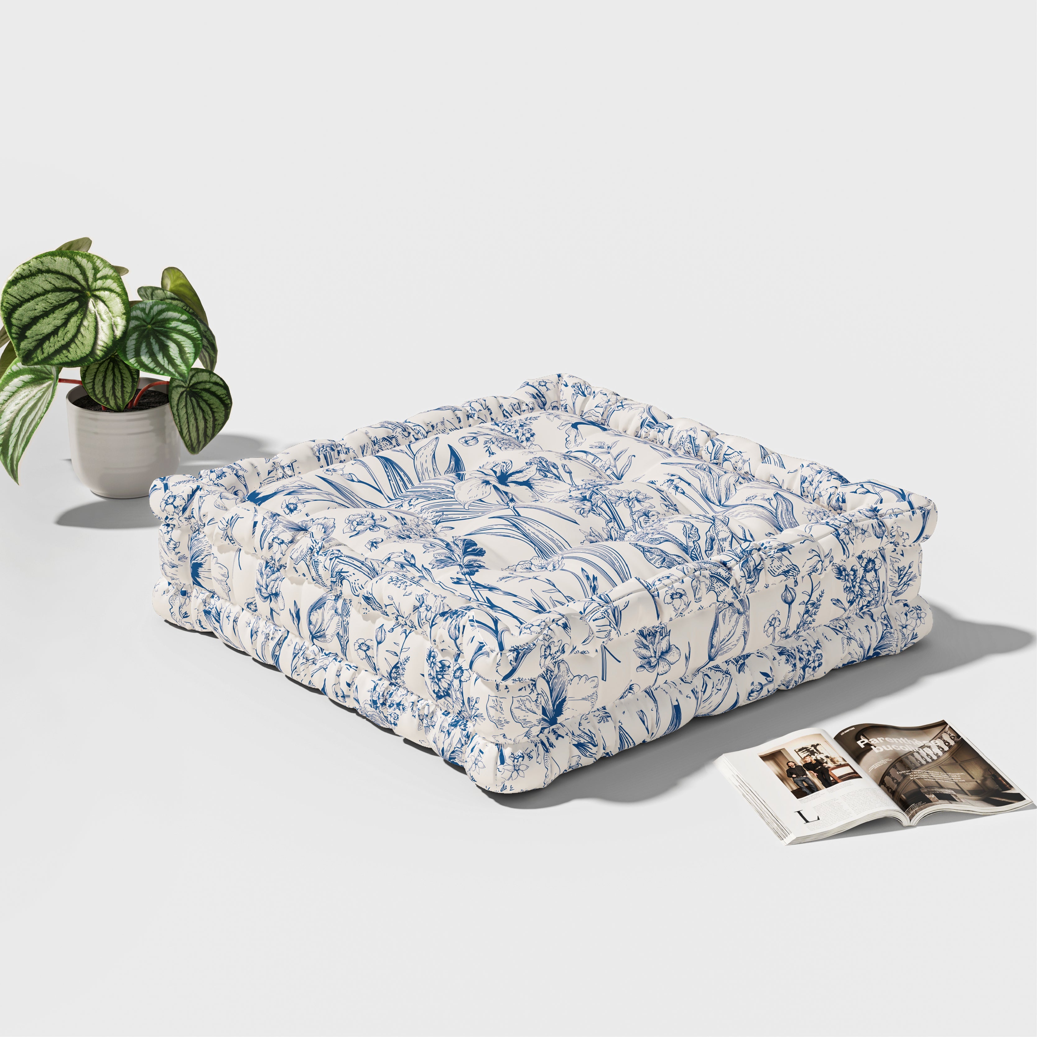 Modular Velvet Floor Sofa - 1 Piece Replacement Add-On (Full Set Requires 3 Pieces, Customizable Colors)