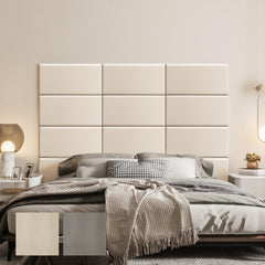 Peel and Stick Bed Headboard Panel - Waterproof Faux Leather