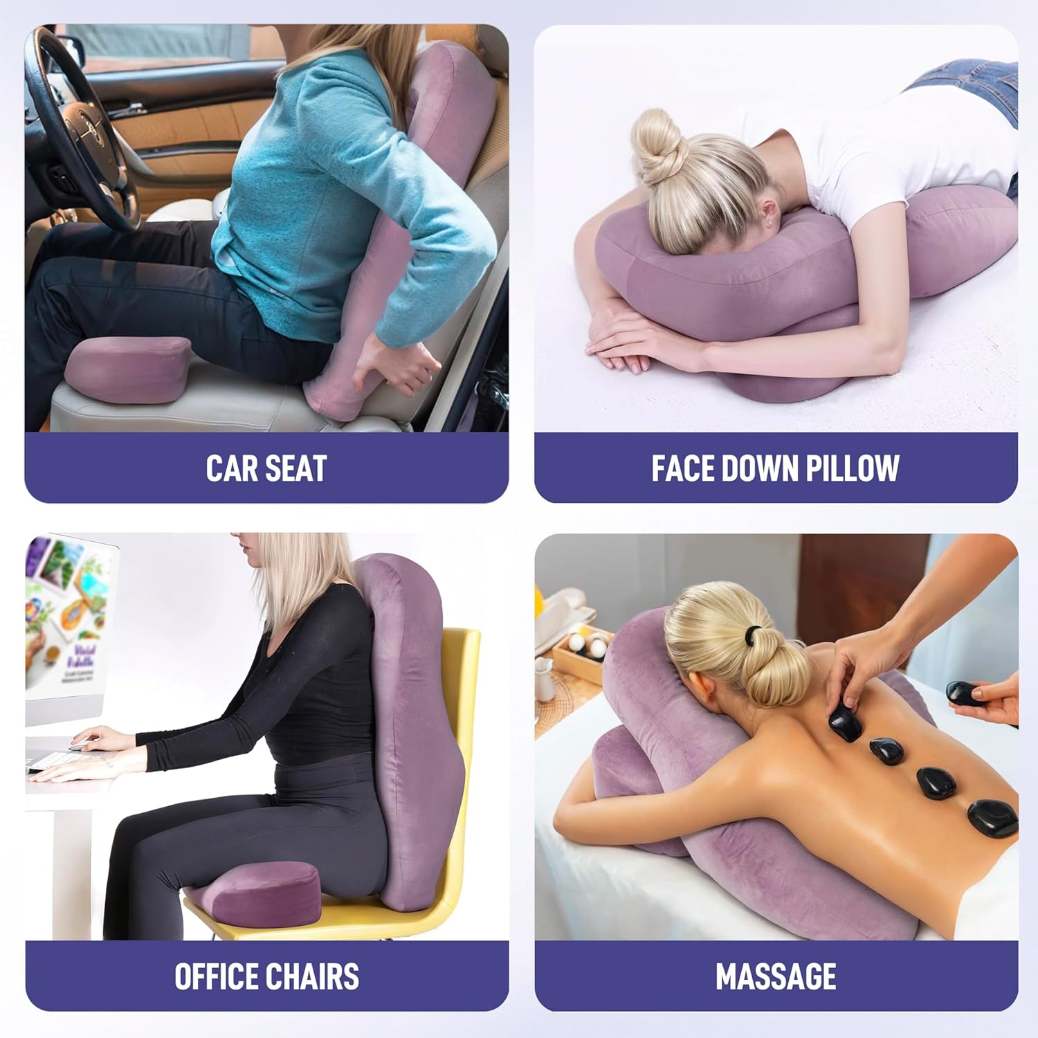 2N1 BBL Pillow After Surgery + Back Support Pillow Set