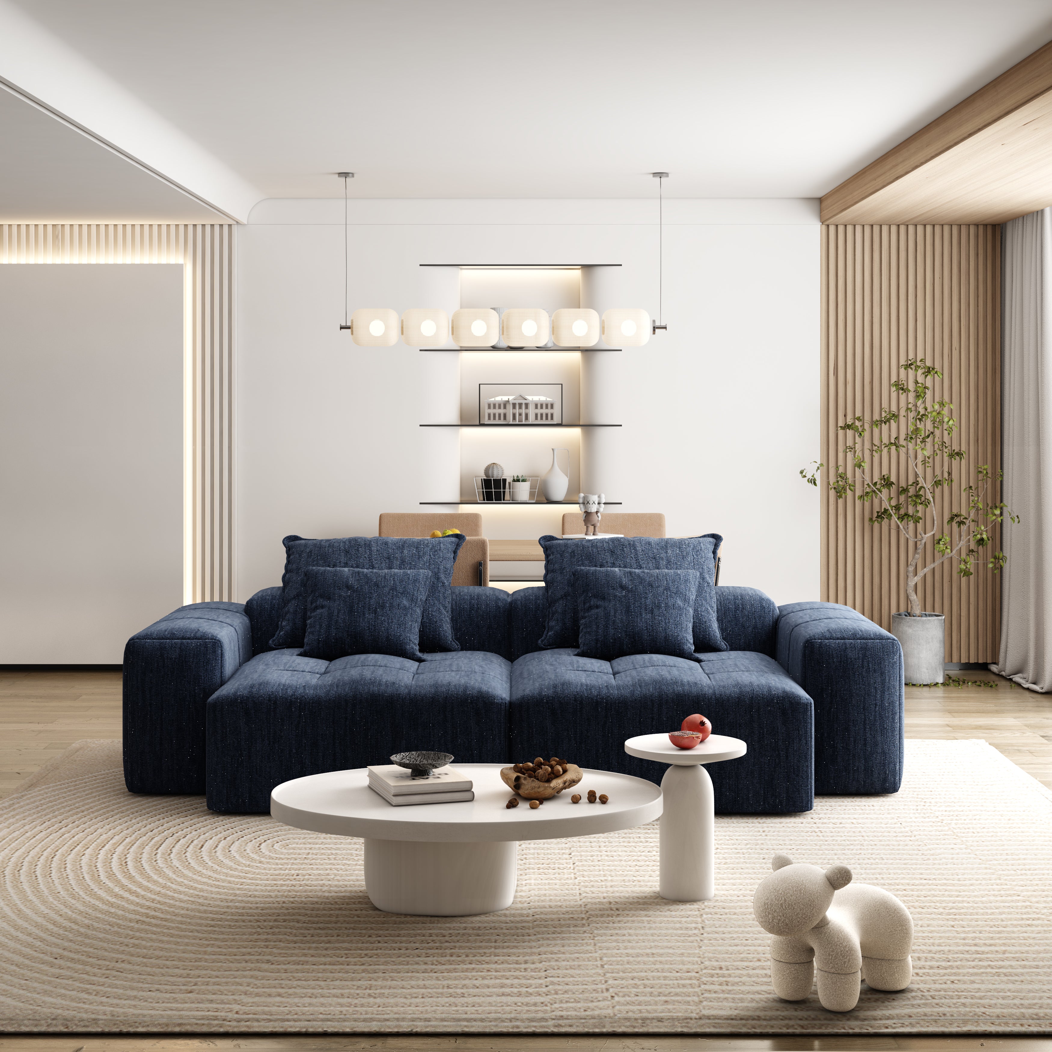 Luxury Chenille Sectional Sofa