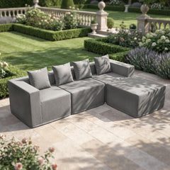 4 Pcs Outdoor Couch, Patio Sectional Furniture Set