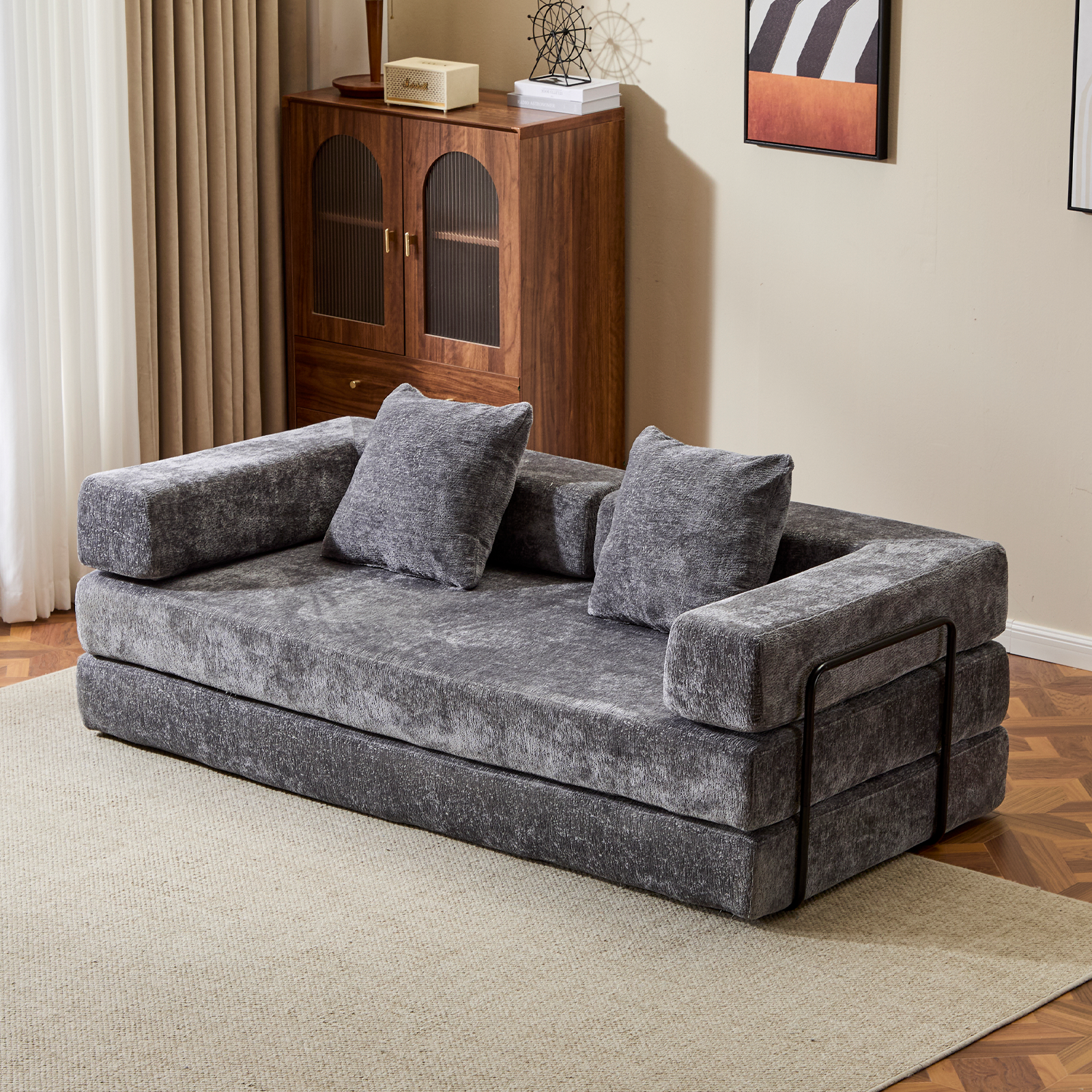 CloudFlex 3-in-1 Luxe Floor Sleeper Sofa