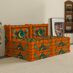 ZenHaven Velvet Modular Floor Throne