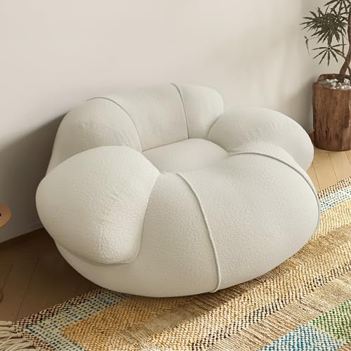 Giant Bean Bag Chair for Adults - Cloud-Shaped Soft Fluffy Accent Chair