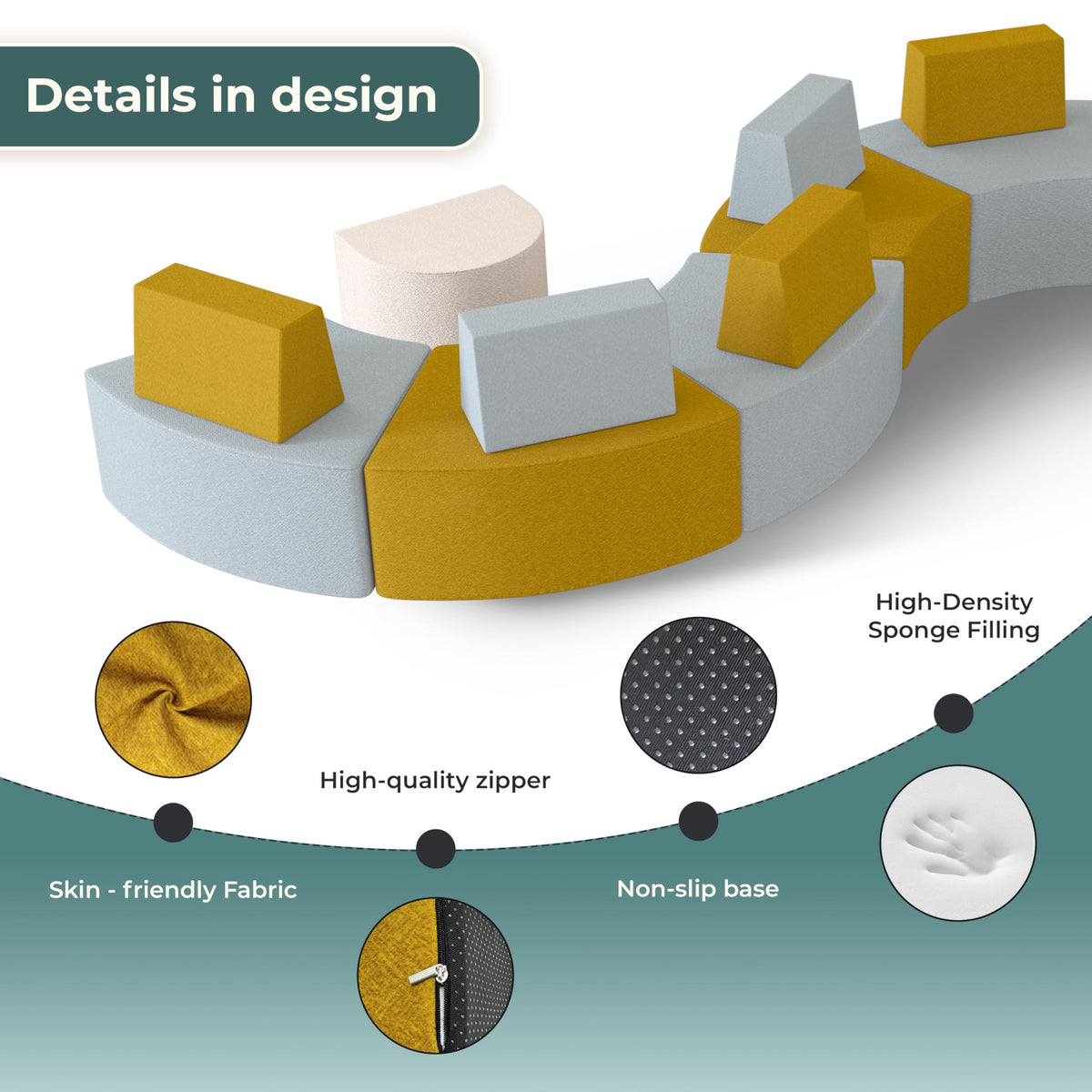 Boneless Modular Sectional Floor Sofa