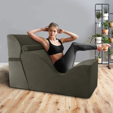 Dual-Purpose Curved Chaise Lounge Chair Indoor