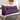 Large Bolster Triangular Backrest Reading Pillow Linen—Purple