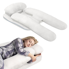 Side Sleeper Pillow for Adults, Ergonomic Pillow for Neck and Shoulder Pain Relief, Foam Wedge Design for Side Sleeping Support Shoulders and Backs