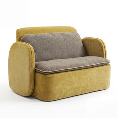 Upholstered Accent Loveseat Chair With Built-in Lumbar Support