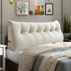 Wedge Pillow Velvet—White