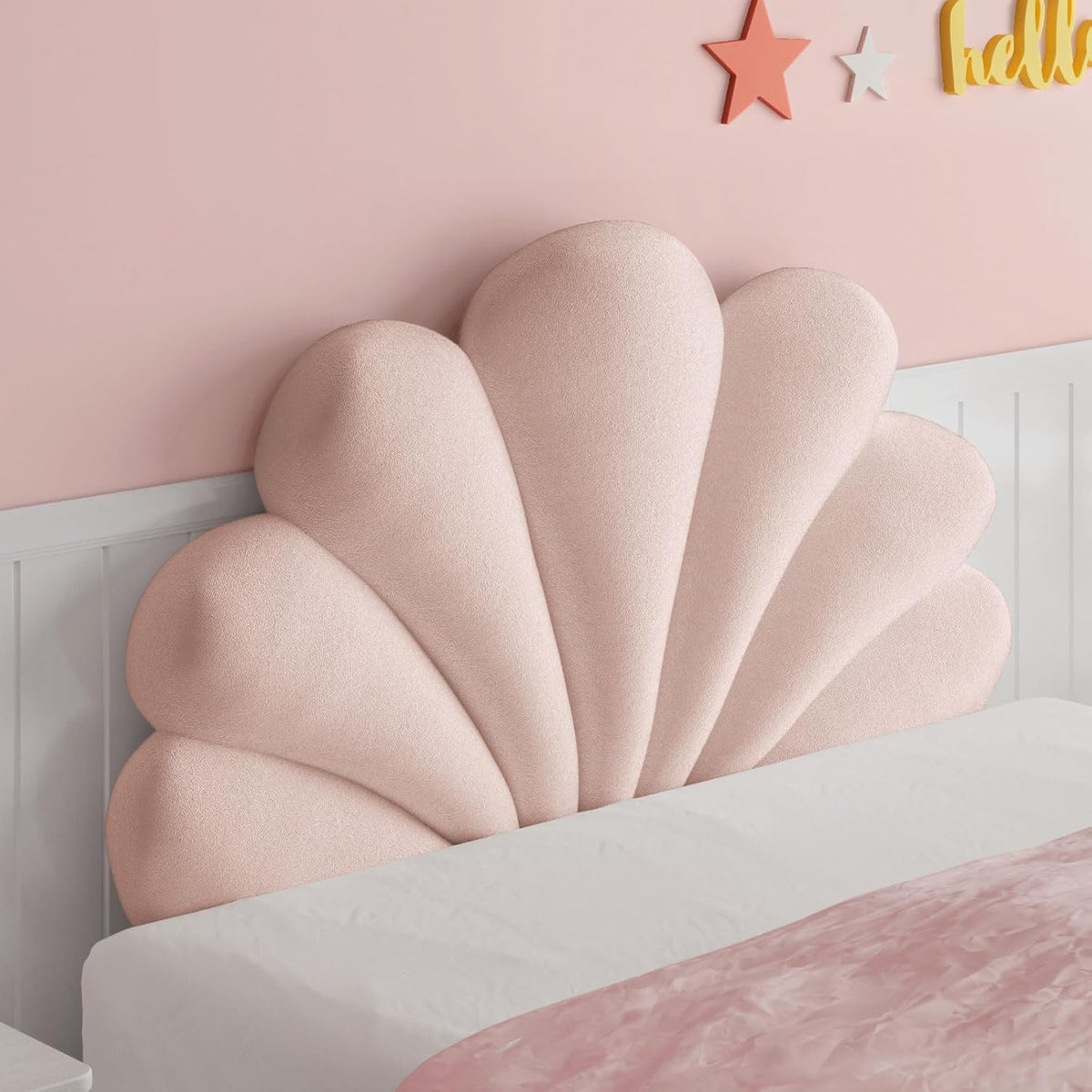 Seashell Queen Headboard Pillow Teen Grils Bedroom Wall Panel Decor