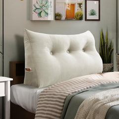 Wedge Pillow Velvet—White
