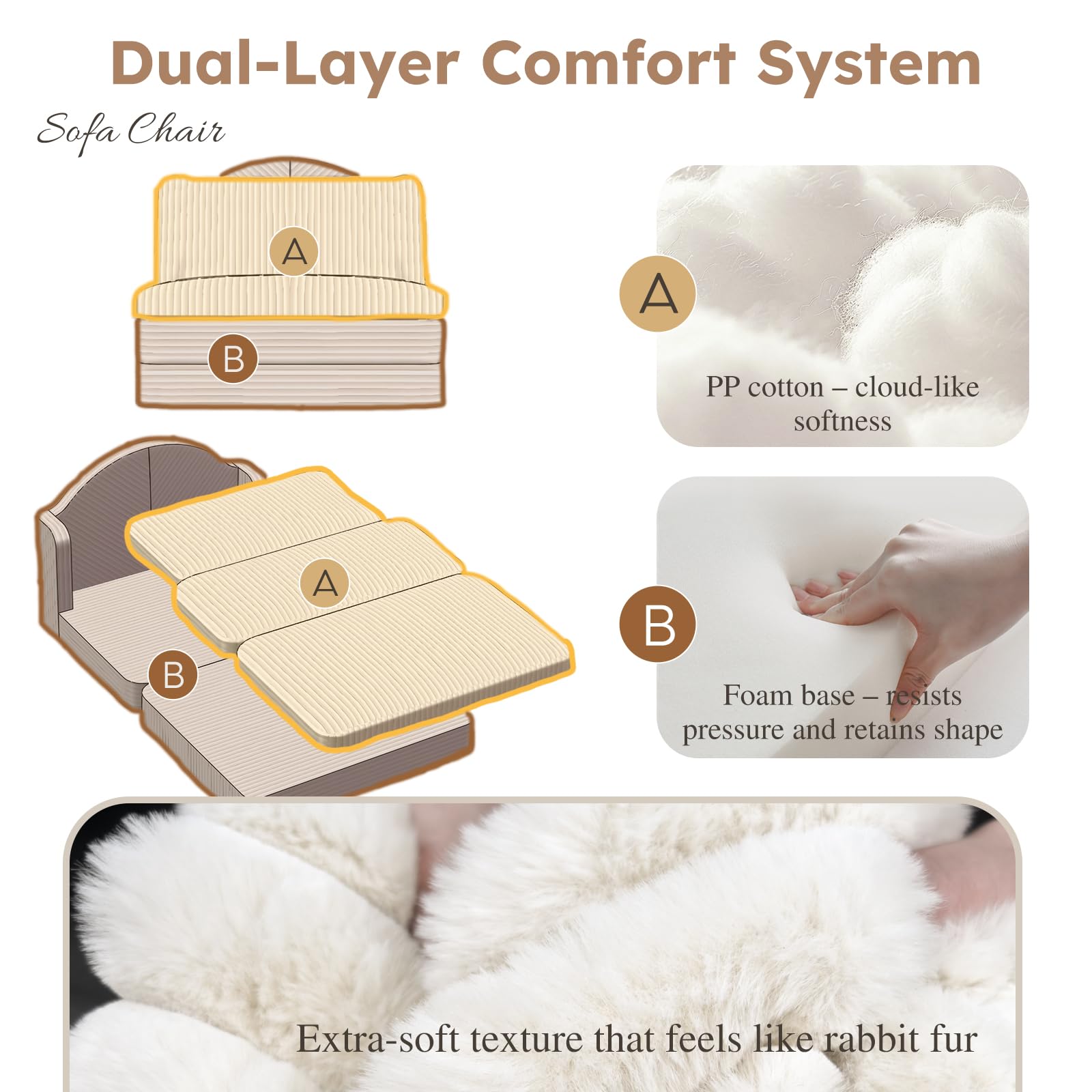 CloudFlex Velvet Convertible SofaBed