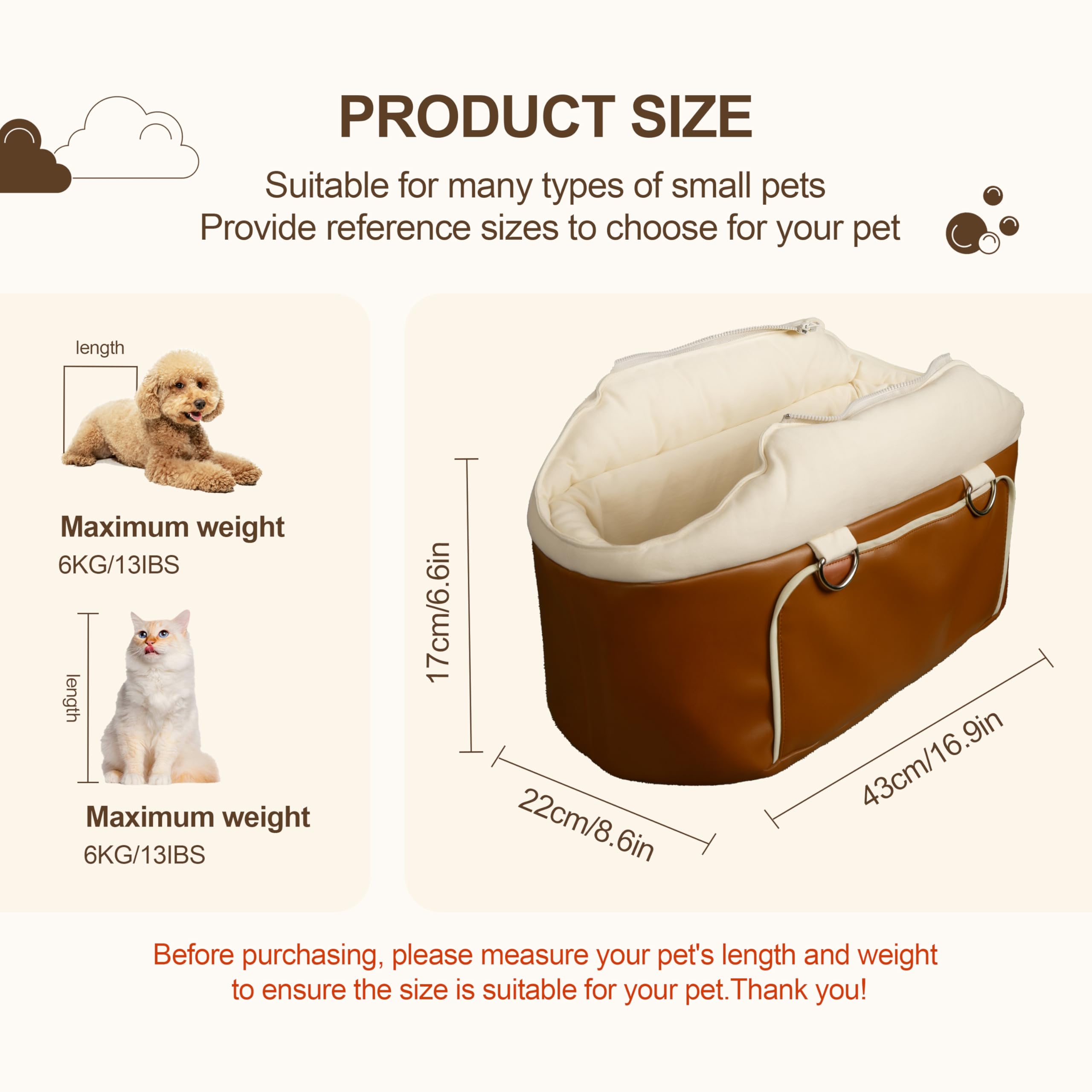 Dog Car Seat for Small Dogs
