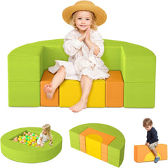 Modular Kids Play Couch for Playroom Nugget Couch Kids Couch Building Fort