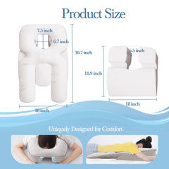 Face Down Pillow Prone Pillow Positioner for Side Sleeping