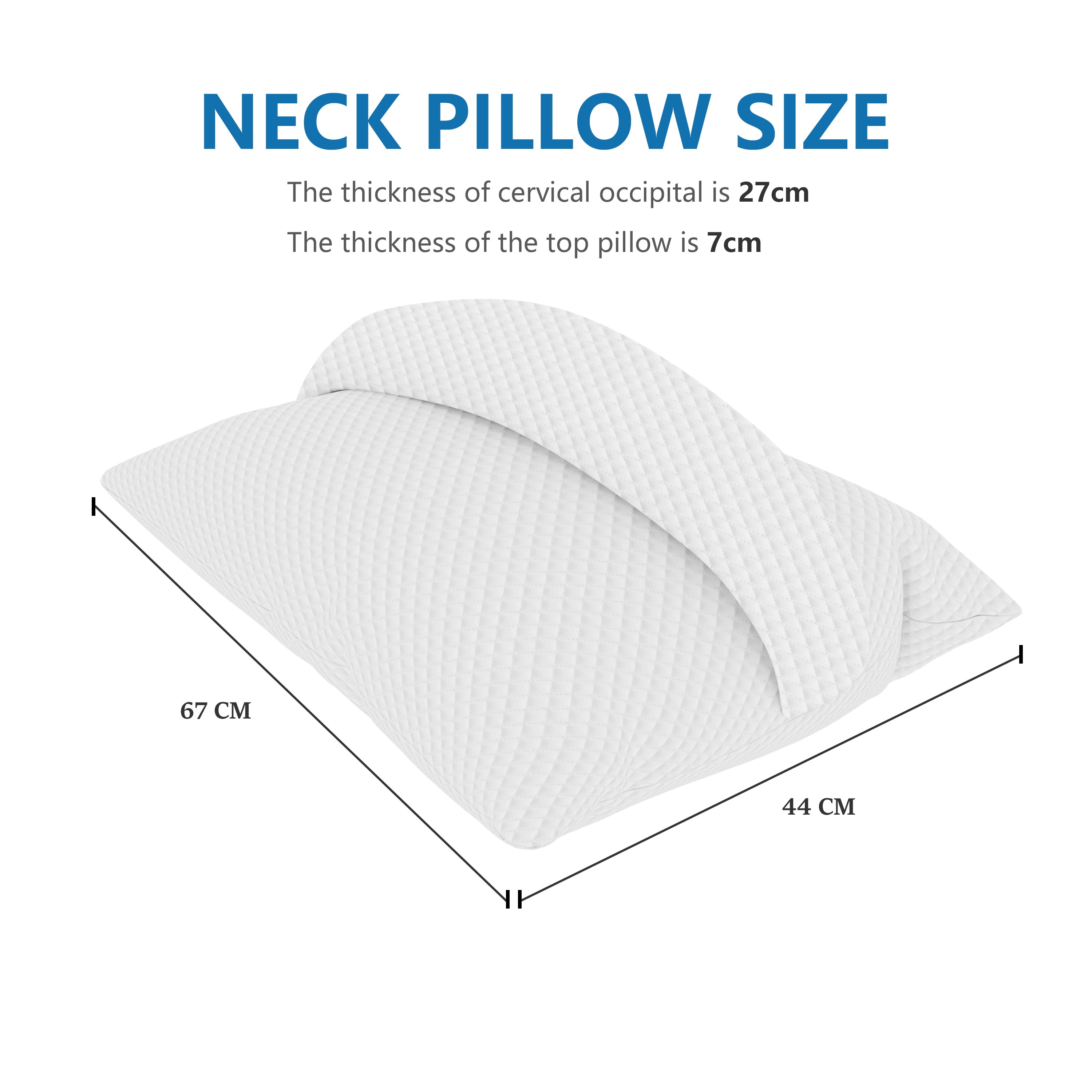 Daneey Ideal Cervical Pillows Ergonomisches Nackenstützkissen (ein Set)