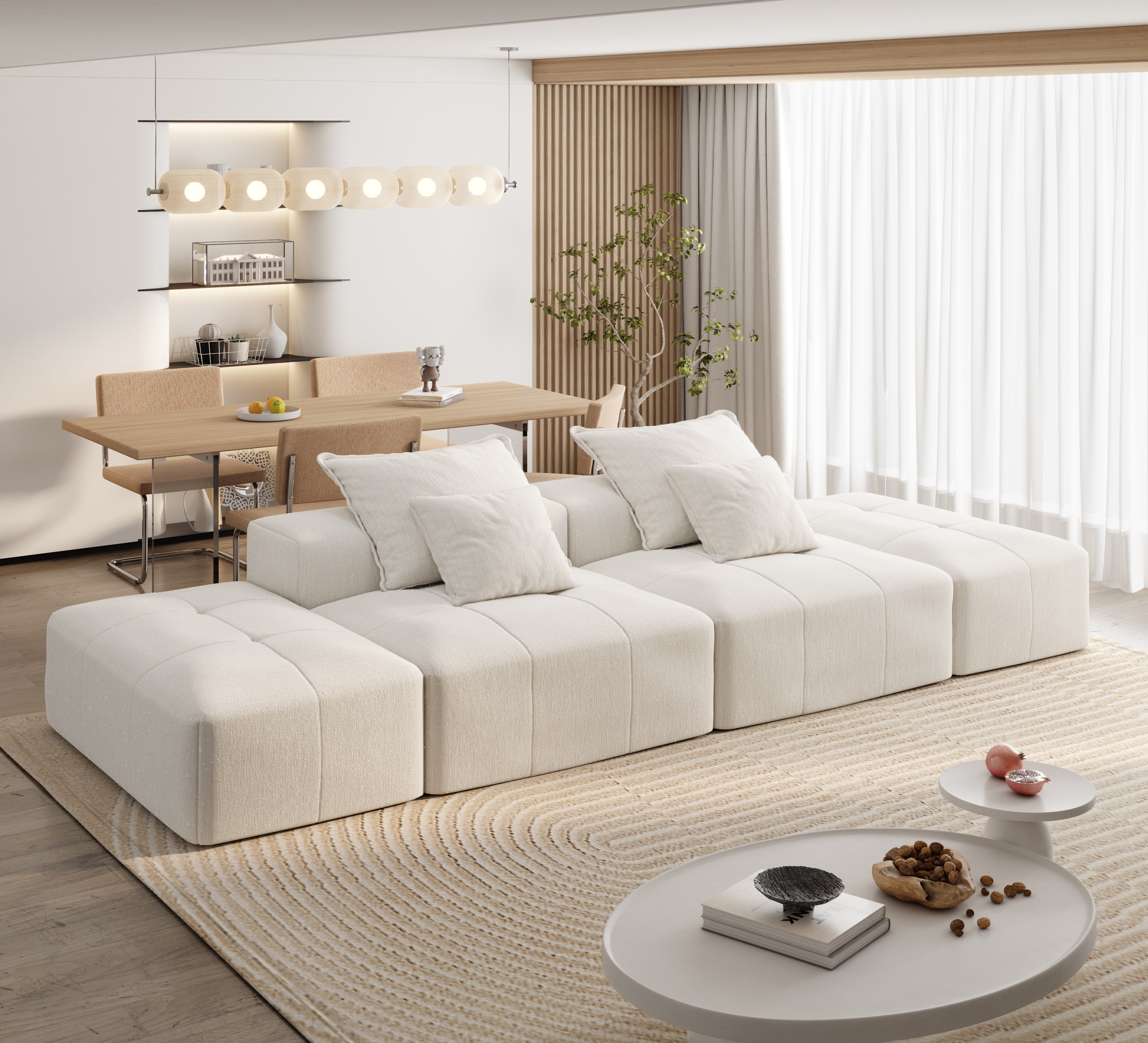Luxury Chenille Sectional Sofa