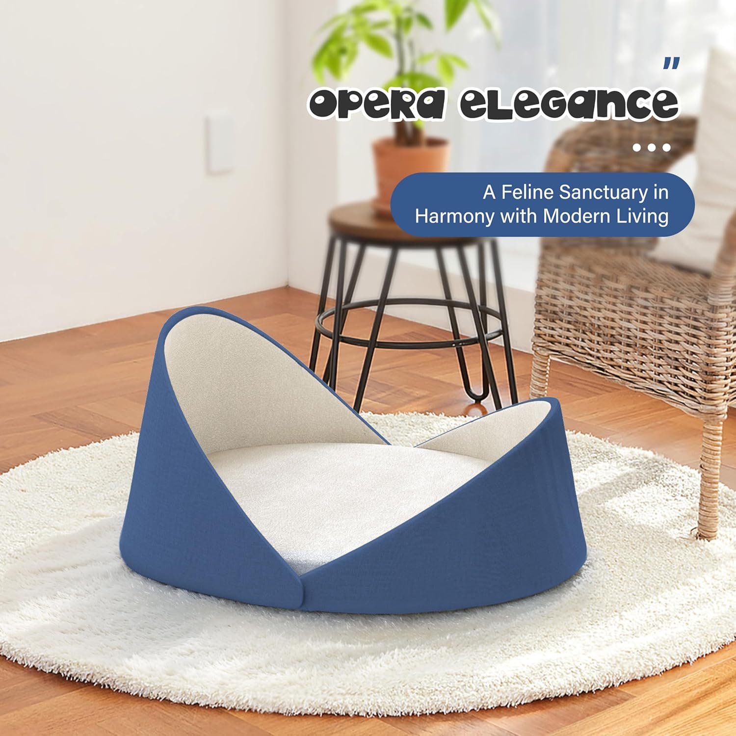 Premium Shell-Shaped Cat  - Blue