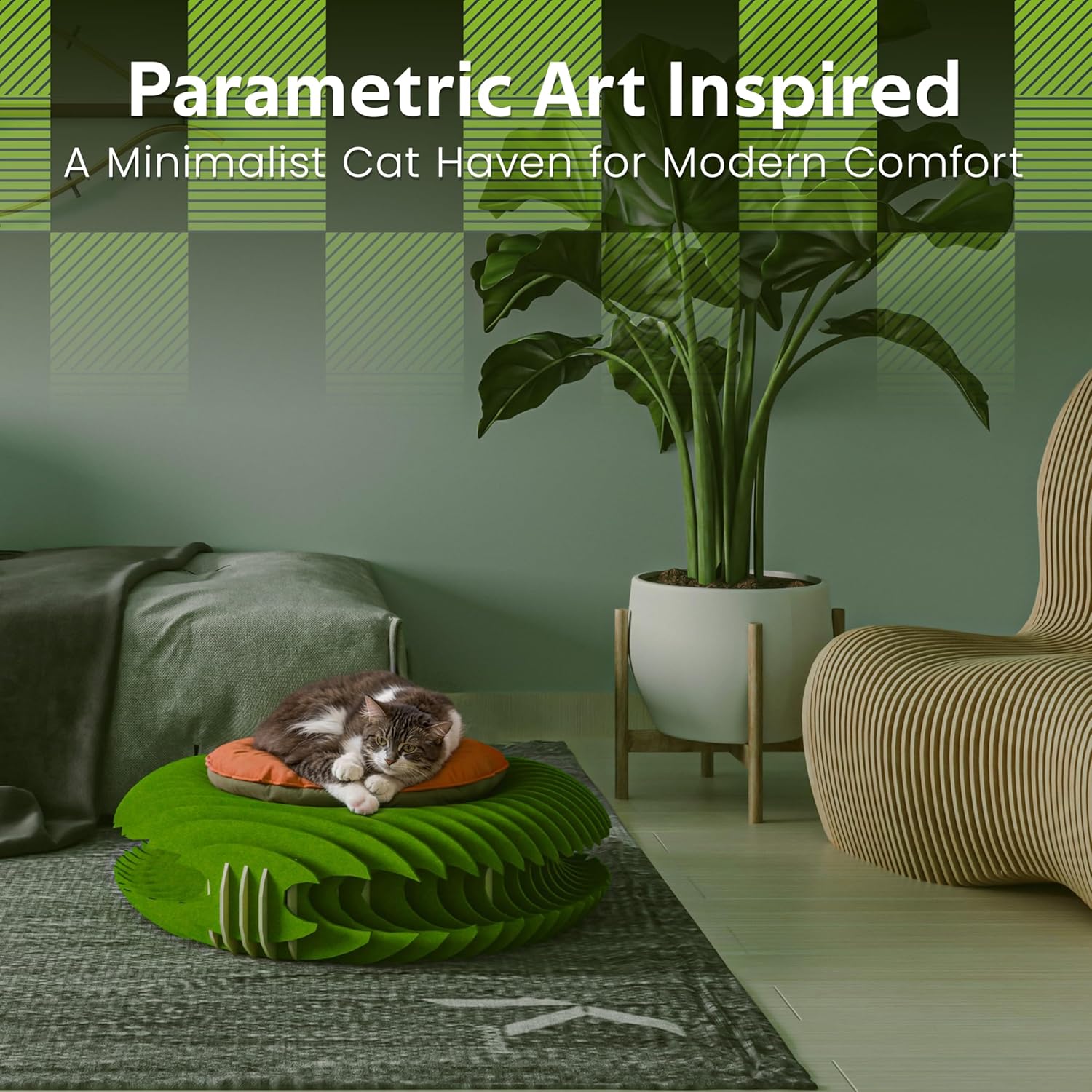 Foldable Avocado Pet Bed