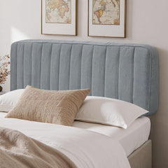 Upholstered Queen Headboard– Linen Channel