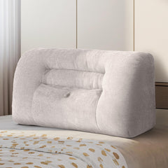 Reading Pillow for Couch, Bed Rest Back Pillow with Front Pocket, Comfortable Back Pillows for Sitting in Bed, Daybed, Tatami, Living Room