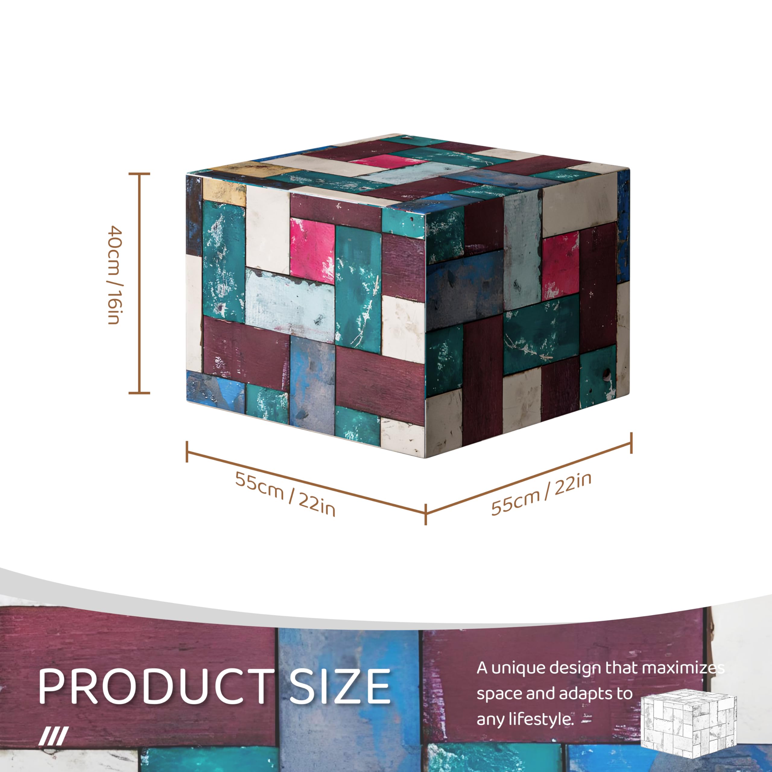 Modern Ottoman Cube Foot Stool