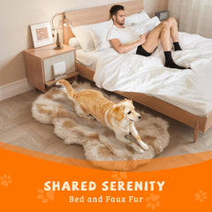 LuxeFur  Memory Foam Pet Bed
