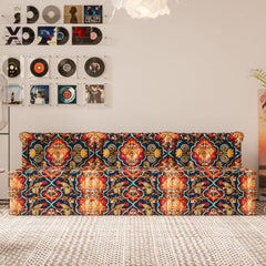 Retro Chic Modular Velvet Floor Sofa
