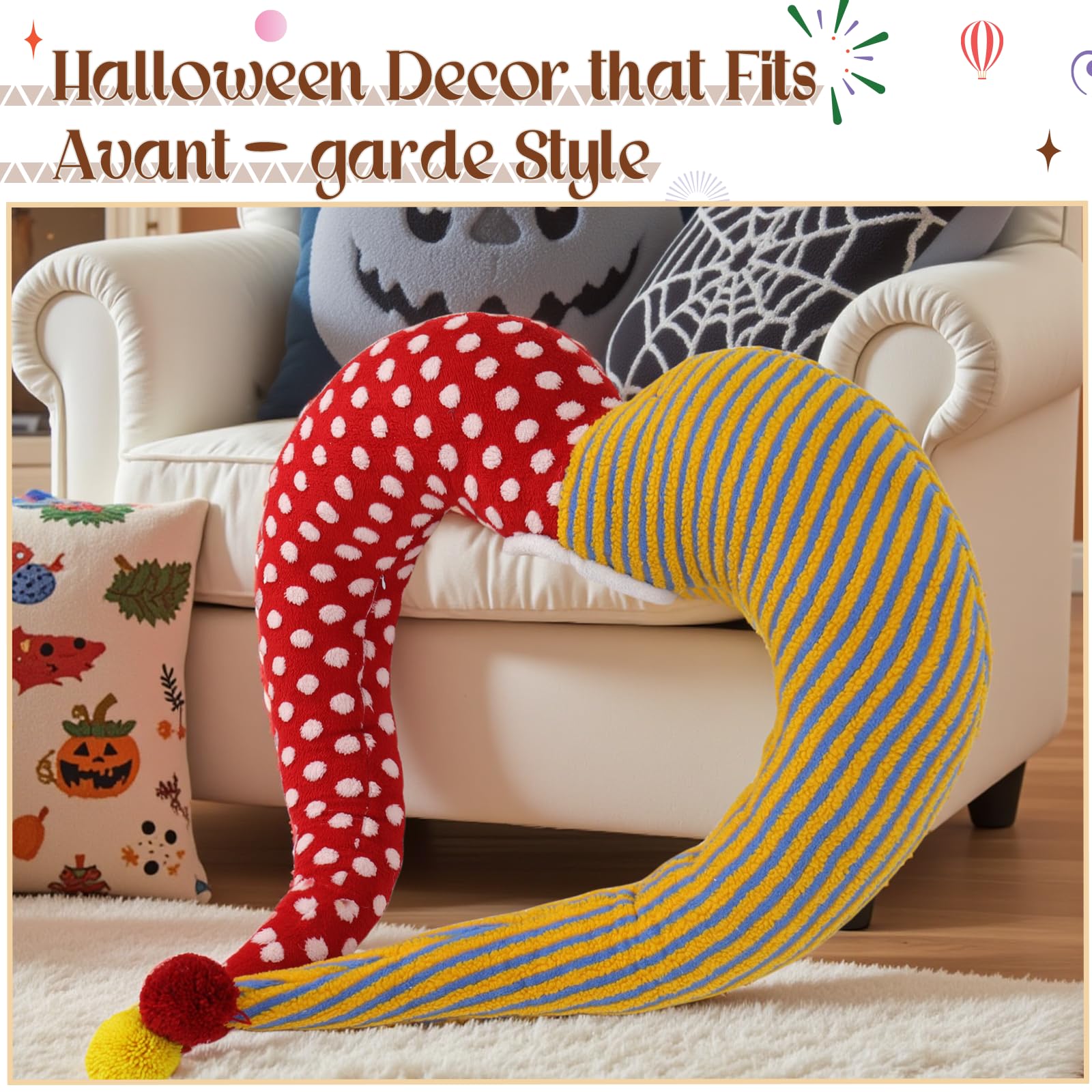 Quirky Clown Body Pillow