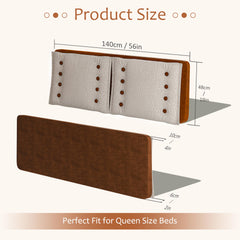 Daneey Queen Retro Headboard Pillow