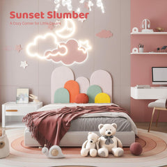 DIY Sunset Headboard for Girls Bedroom Bed Wall Decoration——Queen Size