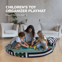 Large Toy Storage Organizer Bin & Play Mat for Kids